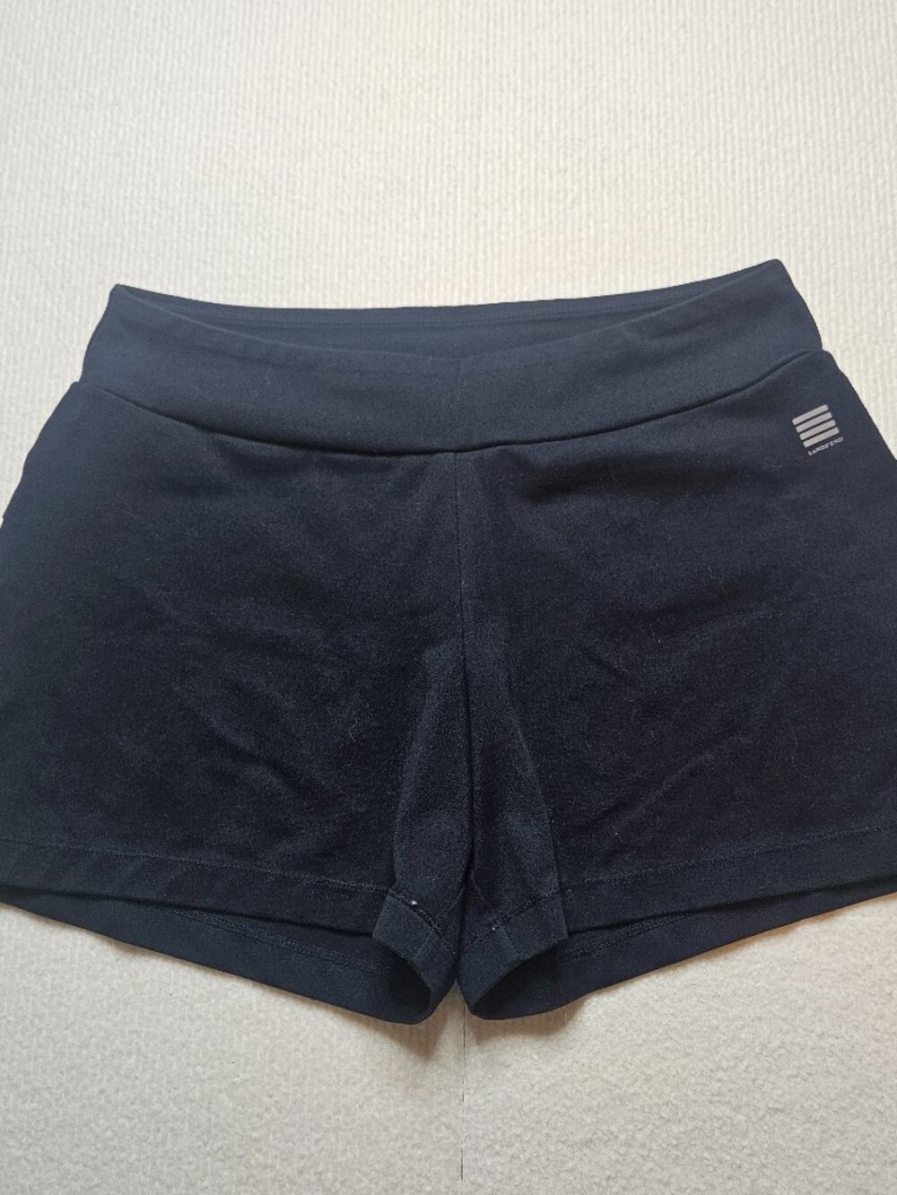 Land's End black athletic shorts - size Medium